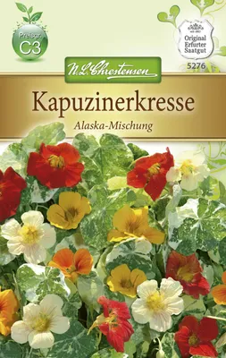Produktbild von Kapuzinerkresse Alaska | Kapuzinerkressesamen von N.L. Chrestensen