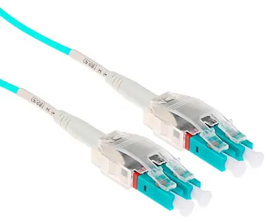 Image de ACT 2 mètres de câble fibre optique multimode 50/125 OM3 polarité torsadée avec connecteurs LC (RL8302)