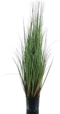 Produktbild von GASPER Ziergras Grün im schwarzen Topf 90 cm - Kunstpflanzen