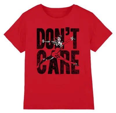 Obrázok produktu pre Tričko Justice League – "Don´t Care" pre deti, veľkosť 140-146, červené (TV41010)