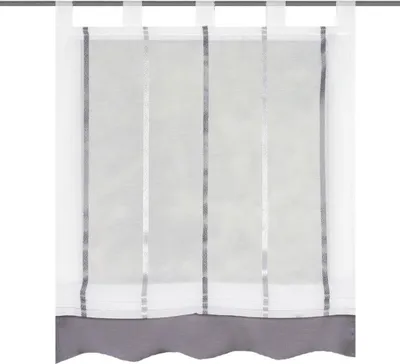 Produktbild von Home Wohnideen Raffrollo KATHY transparent Schlaufen Glanzeffekt H/B 140x120 cm
