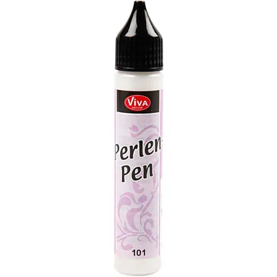 Produktbild von ViVA DECOR Perlen Pen 28 ml eisweiß