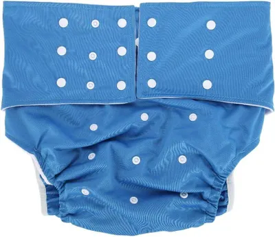 Imagen del producto de Pantalones absorbentes para incontinencia, lavables y ajustables, para adultos, de color azul oscuro, unisex