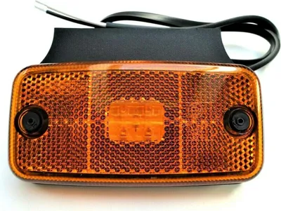 Produktbild von Matel Service LED Umrissleuchte Begrenzungsleuchte Gelb 12/24V 110x75x29 mit Kabel Reflektor LKW