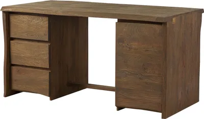 Image de MASSIVMOEBEL24 | PURE MANGO #110 Bureau en bois de manguier - huilé / marron 150x75x78
