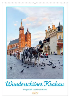 Produktbild von Wunderschönes Krakau (Wandkalender 2027 DIN A2 hoch), CALVENDO Monatskalender