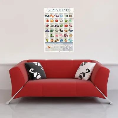 Image de Educational - Éducation - Poster - Gemstones + 1 Ü-poster de taille 61x91,5cm