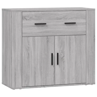Produktbild von Sideboard Grau Sonoma 80x33x70 cm Holzwerkstoff