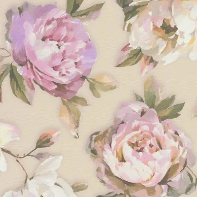 Immagine prodotto di Carta da parati in tessuto non tessuto carta da parati a fiori lilla rosa naturale ornamento 396081 carta da parati a motivi Pintwalls II