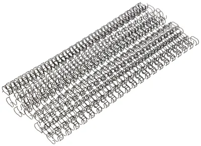 Produktbild von Drahtrückensystem für Dokumentenbindung, 10 mm, Schwarz, 100 Stück