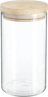 Produktbild von 5 five simply smart - Einmachglas glas holzdeckel "hermet" 1l