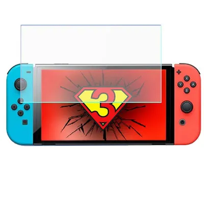 Imagen del producto de Protector de pantalla FlexibleGlass de 3mk, compatible con Nintendo Switch OLED, de 0,3 mm y dureza 7H