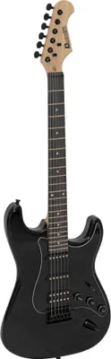 Image de DIMAVERY ST-312 Guitare électrique, noir/noir (26211231)