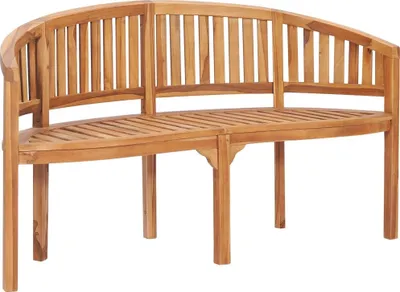 Produktbild von Bananenbank 151 cm Massivholz Teak