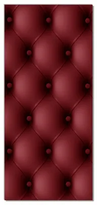 Produktbild von Wallario selbstklebende Türtapete 93 x 205 cm mit Schutzlaminat - Rote Ledertür