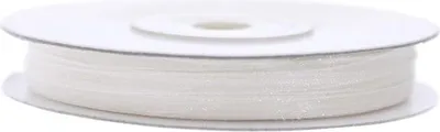 Produktbild von 50m Chiffon Band weiß 3mm breit