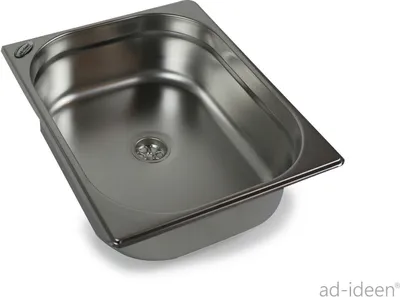 Immagine prodotto di Lavandino in acciaio inox Lavandino per campeggio 325x265x100 + scarico Camper
