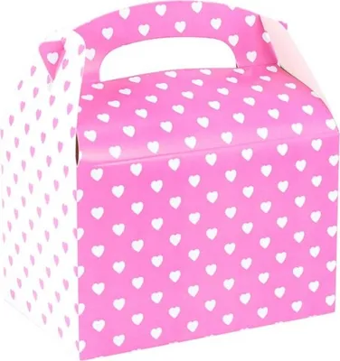Produktbild von Schachtel mit weißen und pinken Herzen
