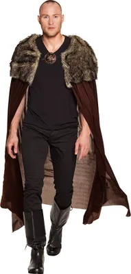 Produktbild von Boland 71015 - Umhang Jäger, Braun, Cape, Kostüm, Themenparty, Mottoparty, Karneval