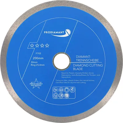 Produktbild von PRODIAMANT Diamanttrennscheibe 200mm Fliese, Feinsteinzeug Premium Rondo F702