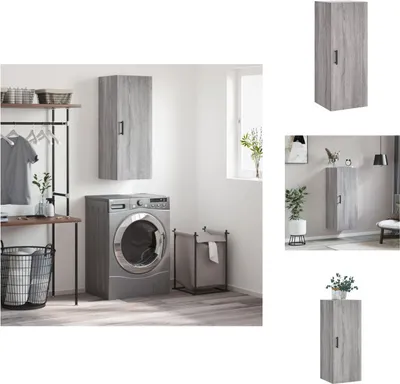 Immagine prodotto di vidaXL Armadio a muro grigio Sonoma 34,5x34x90 cm - Credenze