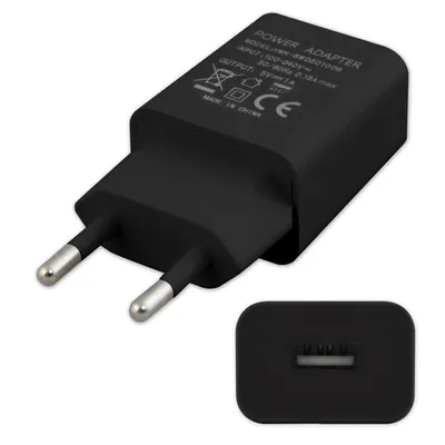 Zdjęcie produktu dla Ładowarka USB MasterLED Zasilacz sieciowy 5 V 1 A DC Uniwersalny zasilacz sieciowy z 1 złączem USB Czarny