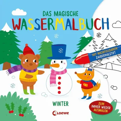 Produktbild von Das magische Wassermalbuch - Winter
