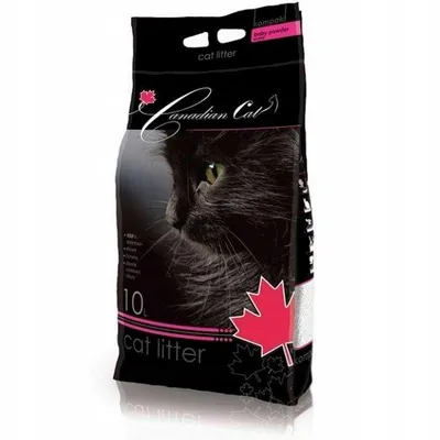 Zdjęcie produktu dla Canadian Cat Baby Powder żwirek dla kota o zapachu pudru dla niemowląt żwirek bentonitowy do kuwety 10L