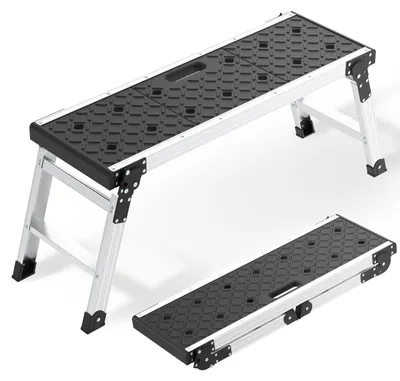 Alu-Klapppodest 108,5x31x42 cm, 150 kg, rutschfest, klappbar