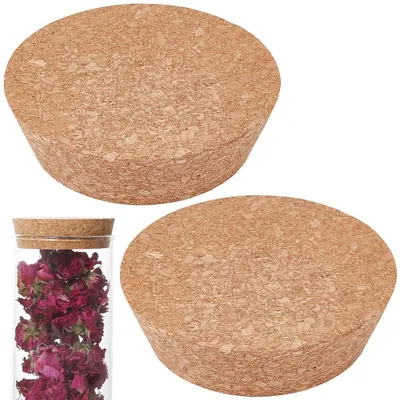 2 konische Korken aus Naturkork, 9 cm, Ø 90-110 mm