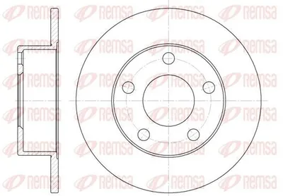 Produktbild von 2x REMSA Bremsscheibe 6803.00 hinten für AUDI A6 Avant (4B5 C5) 245mm 54mm