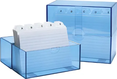 Produktbild von WEDO Karteibox A6 für 200 Karten. inkl. 100 Karten
