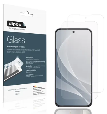 Zdjęcie produktu dla 2 folie ochronne matowe do telefonu Oppo K15s - antyuderzeniowa, folia hartowana 9H, wykonana z tworzywa sztucznego przypominającego szkło