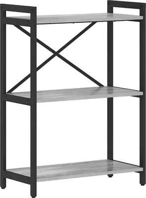Obrázek produktu pro Regál vidaXL, 60 x 30 x 85 cm, z dřevotřísky, barva šedá Sonoma