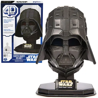 Image de Spin Master Puzzle 4D Build Star Wars Casque de Dark Vador - Figurine 3D à assembler