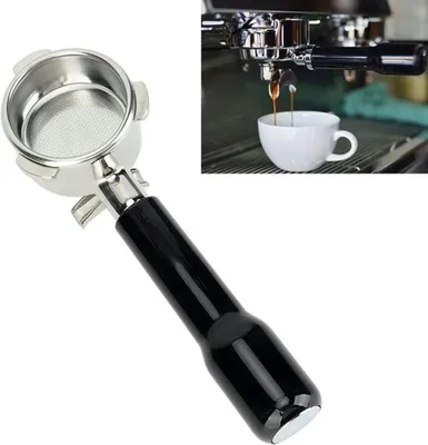 Doppelter 54mm Kaffee-Portafilter aus Edelstahl für Kaffeemaschine - Professionelles Kaffeezubehör, langlebig und effizient