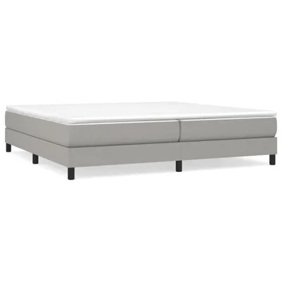 Produktbild von vidaXL Boxspringbett mit Matratze Hellgrau 200x200 cm Stoff