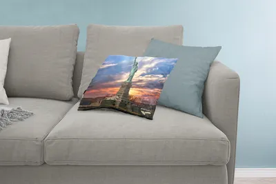 Produktbild von MuchoWow® Zierkissen Sofakissen Wohnzimmer Dekokissen 60x40 cm Freiheitsstatue in New York bei Sonnenuntergang - Kopfkissen - Polster mit Foto