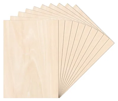 Image de Clanmacy 20 x A3 plaque de bois | 420 x 300 x 3 mm | Découpes fines en contreplaqué | Feuille parfaite pour la scie à chantourner, la pyrogravure, la découpe laser, la découpe ajourée, le routeur CNC
