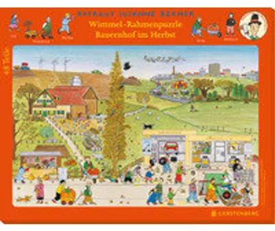 Produktbild von Wimmel-Rahmenpuzzle Herbst Motiv Bauernhof