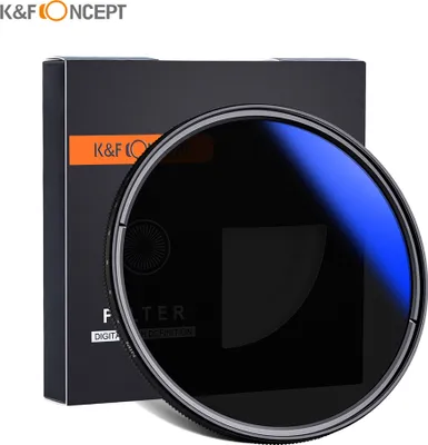 Produktbild von K & F CONCEPT 77 mm ultraduenner variabler ND-Filter ND2 bis ND400 Einstellbarer Neutralfilter Kompatibel mit Canon Rebel T5i T4i T3i EOS 700D 650D 600D 550D 500D 450D 400D 300D 1100D 1000D 100D