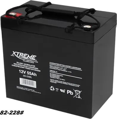 Produktbild von Gel AGM Batterie Xtreme 12V 55Ah zyklenfest Golfcart Rollstuhl Caddy Boot