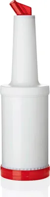 Produktbild von Dosier- und Vorratsflasche 1 L Höhe 32 cm rot