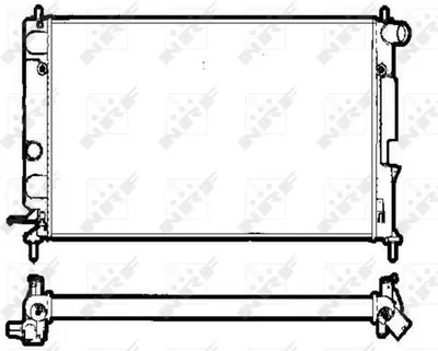 Produktbild von NRF 58290 Kühler Wasserkühler Motorkühler für OPEL VECTRA B (36) VECTRA B Caravan (31) VECTRA B CC (38) für VAUXHALL Vectra (B) CC (J96)
