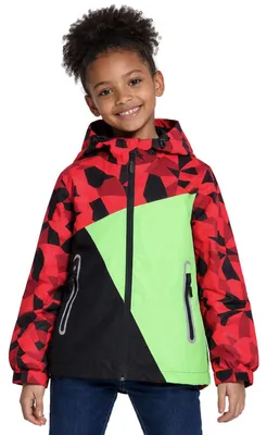 Produktbild von Wasserdichte Kinderjacke – mit reflektierenden Streifen und Kapuze