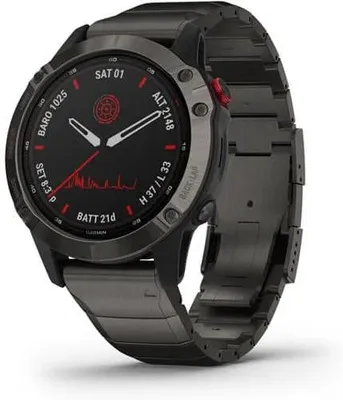 Produktbild von Garmin Fenix 6 PRO SOLAR, 3,3 cm (1.3"), LCD, 32 GB, GPS, 72 g