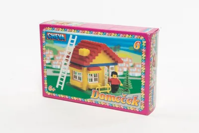 Obrázok produktu pre Stavebnice Cheva 6 Domeček plast 86ks v krabici 22,5x15x5cm