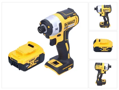 Produktbild von DeWalt DCF 887 N Akku Schlagschrauber 18 V 205 Nm 1/4" Brushless + 1x Akku 5,0 Ah - ohne Ladegerät