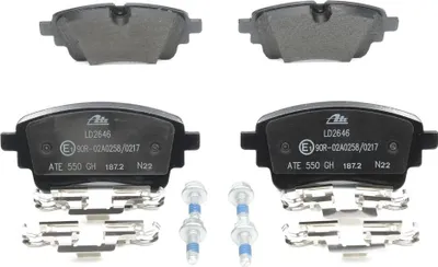 Produktbild von ATE 13.0470-2646.2 Bremsbeläge Satz Hinten für AUDI A4 B9 Avant (8W5, 8WD) A6 Avant (4A5, C8) A5 Sportback (F5A) A4 B9 Limousine (8W2, 8WC)