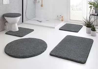 Zdjęcie produktu dla Dywanik kąpielowy Kleine Wolke RELAX antracyt 70 x 120 cm